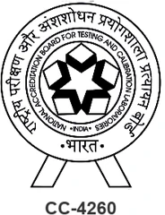 NABL accreditation — National Accreditation Board for Testing and Calibration Laboratories, certificate CC-4260
