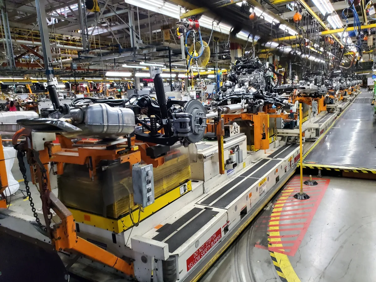Automotive assembly line — the high-precision manufacturing environments Micromeasures supports